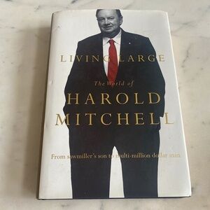 Living Large The World Of Harold Mitchell Hardcover Book ✅